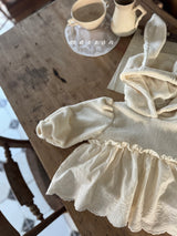 ［marron］Bunny lace hoodie