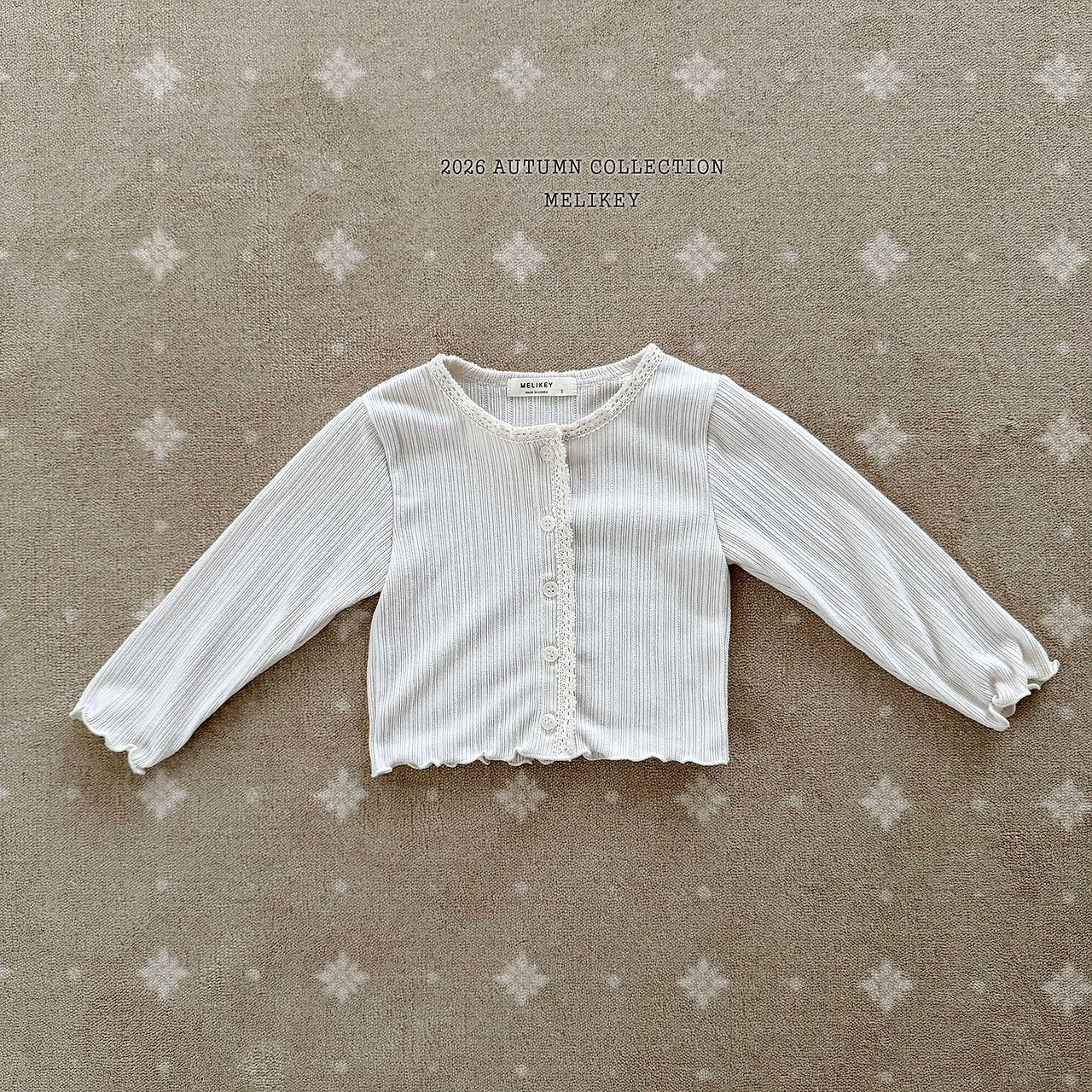 ［Melikey］Natural lace cardigan