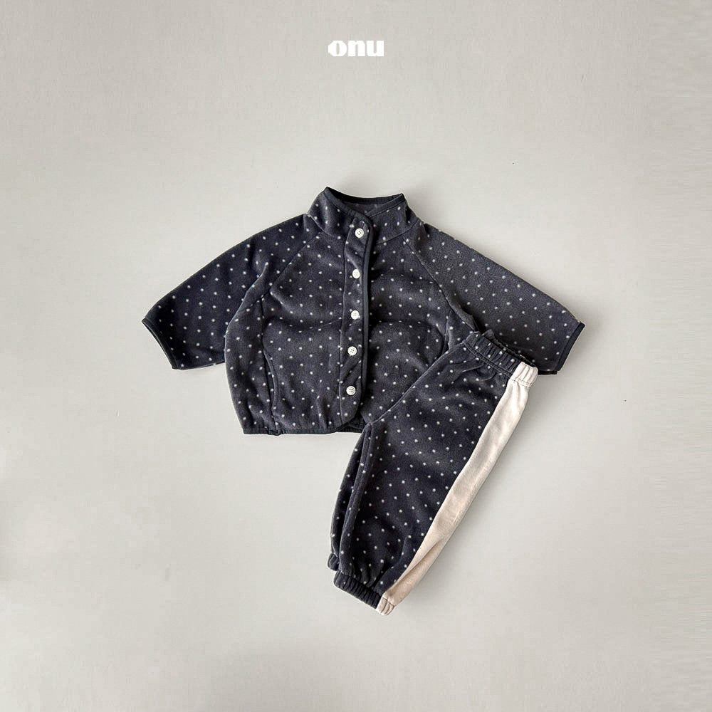 ［onu］Line dot jogger pants