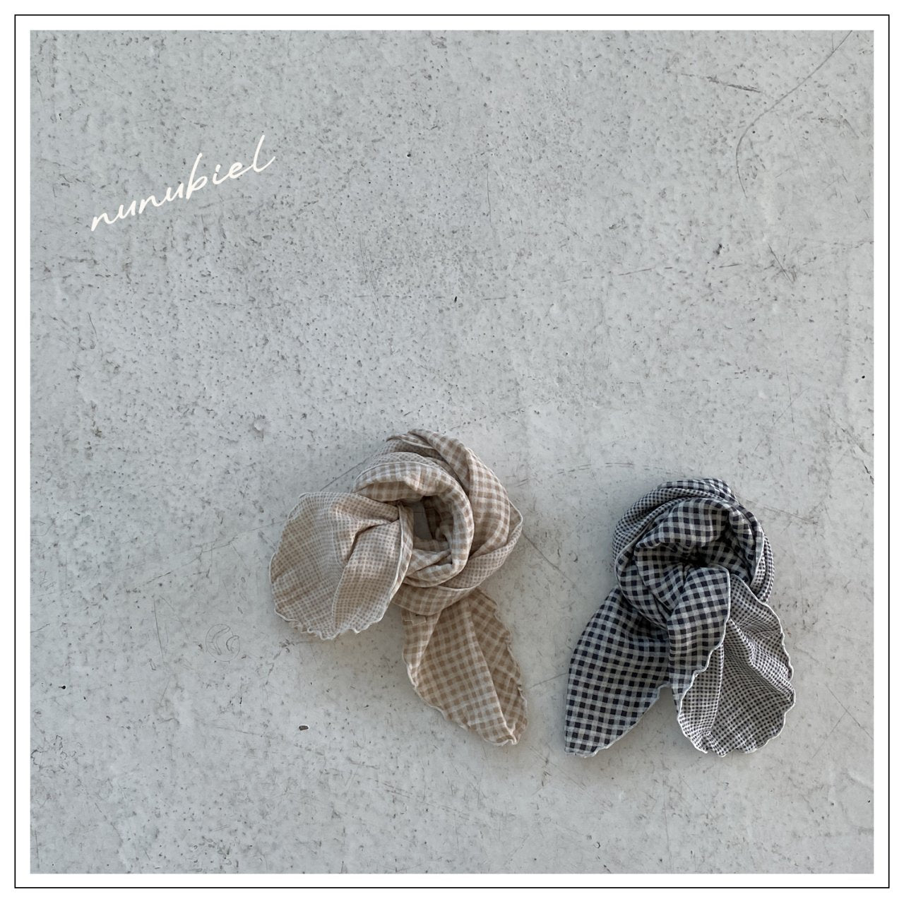 ［nunubiel］Check scarf