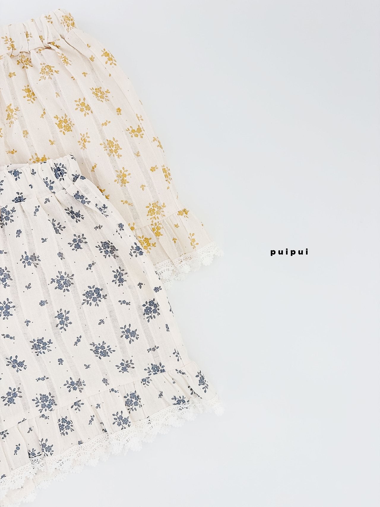 ［puipui］Cotton flower pants