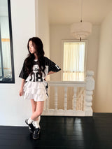 ［comma］Line cancan skirt
