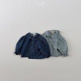 ［LINDO］Round collar denim jacket