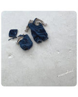 ［nunubiel］Pocket denim salopette