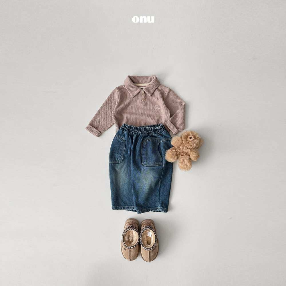 ［onu］Pocket denim pants