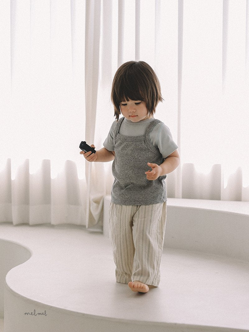 ［melmel］Multi stripe pants