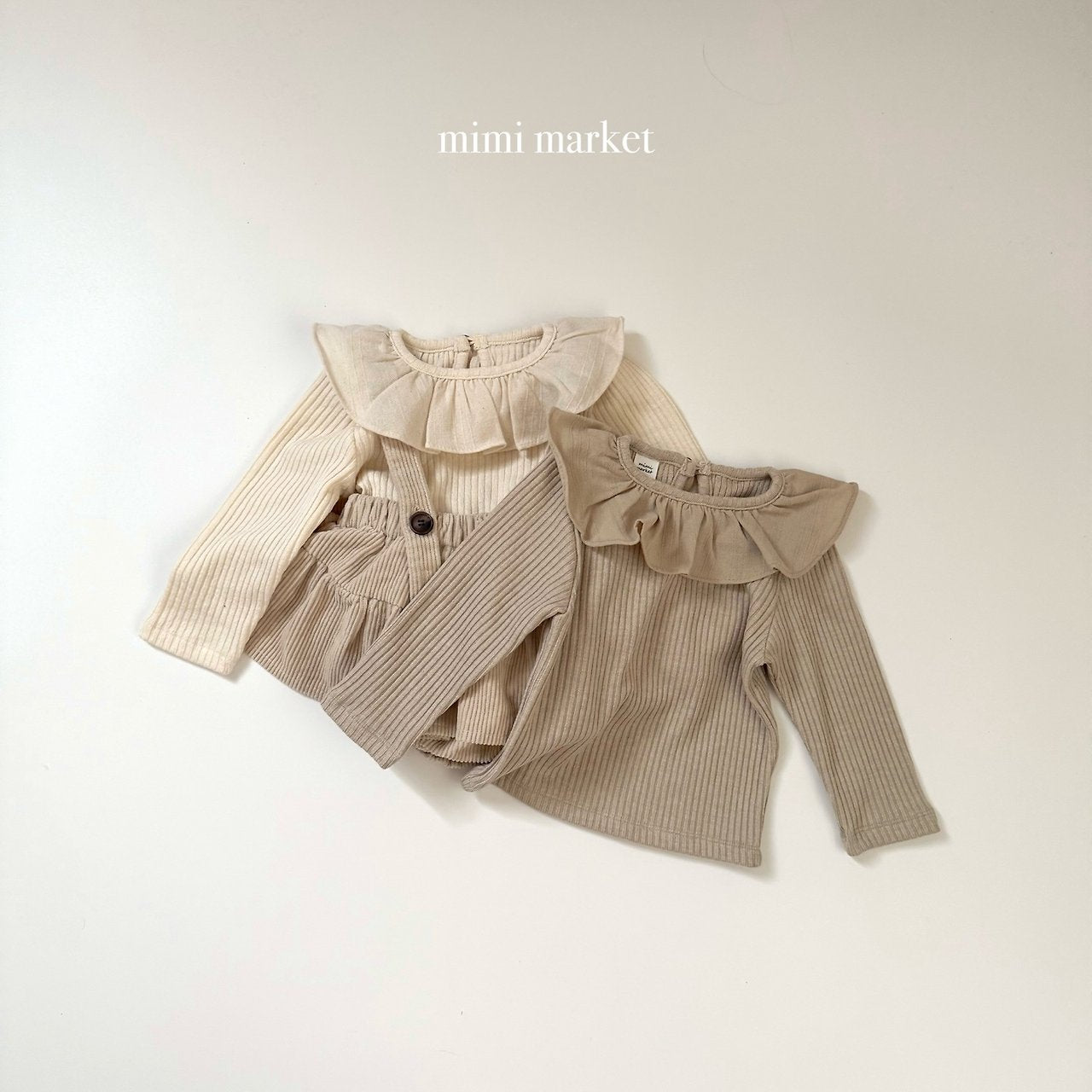 [mimi market] Lise collar tee