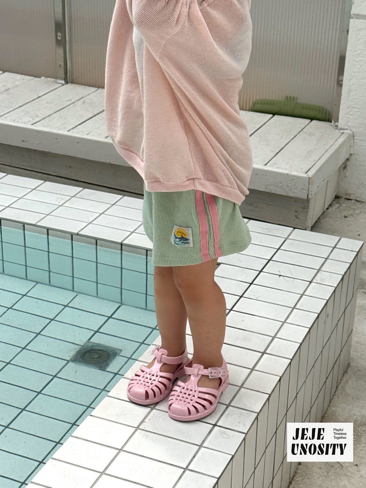 ［jejeunosity］Waffle track pants