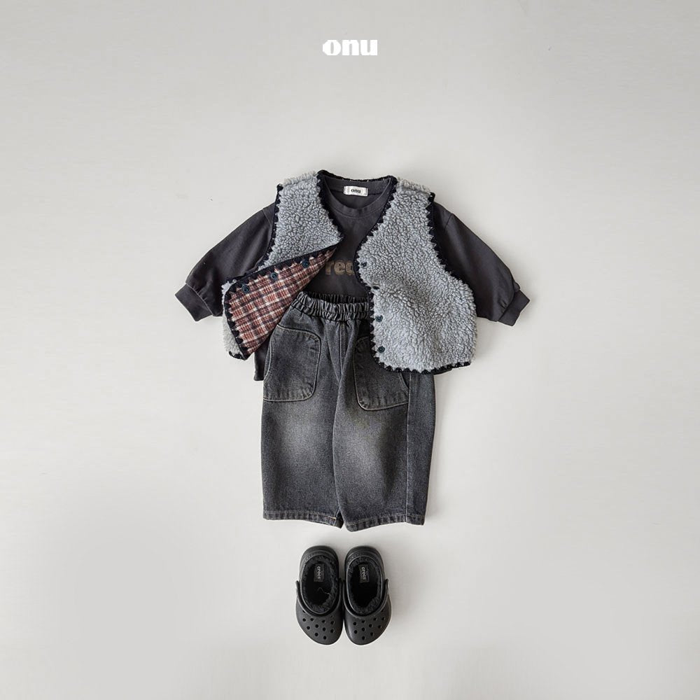 ［onu］Pocket denim pants