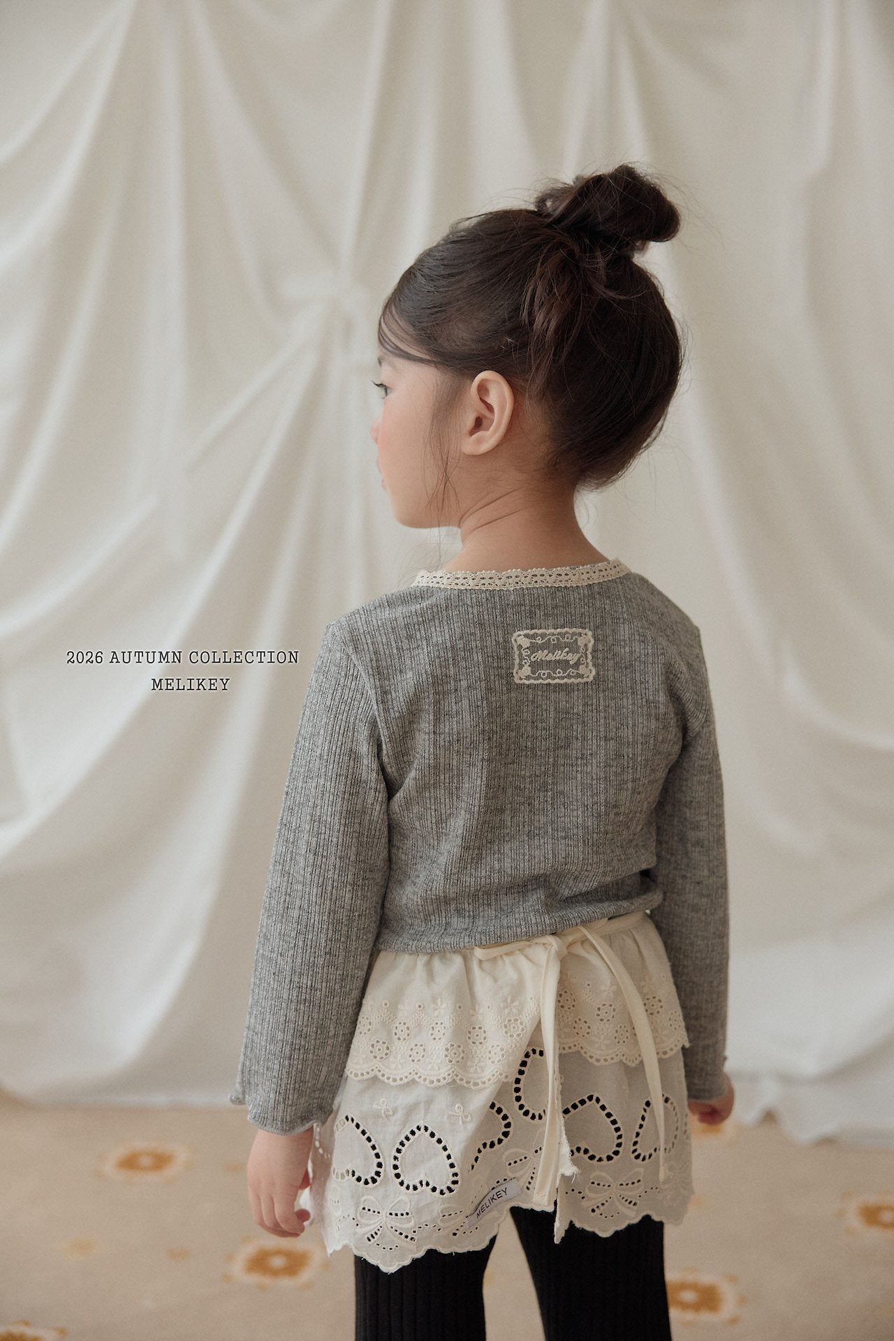 ［Melikey］Natural lace cardigan