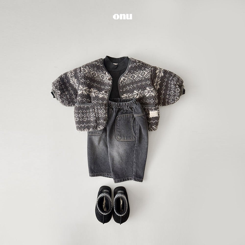 ［onu］Pocket denim pants