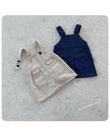 ［nunubiel］Pocket denim one-piece