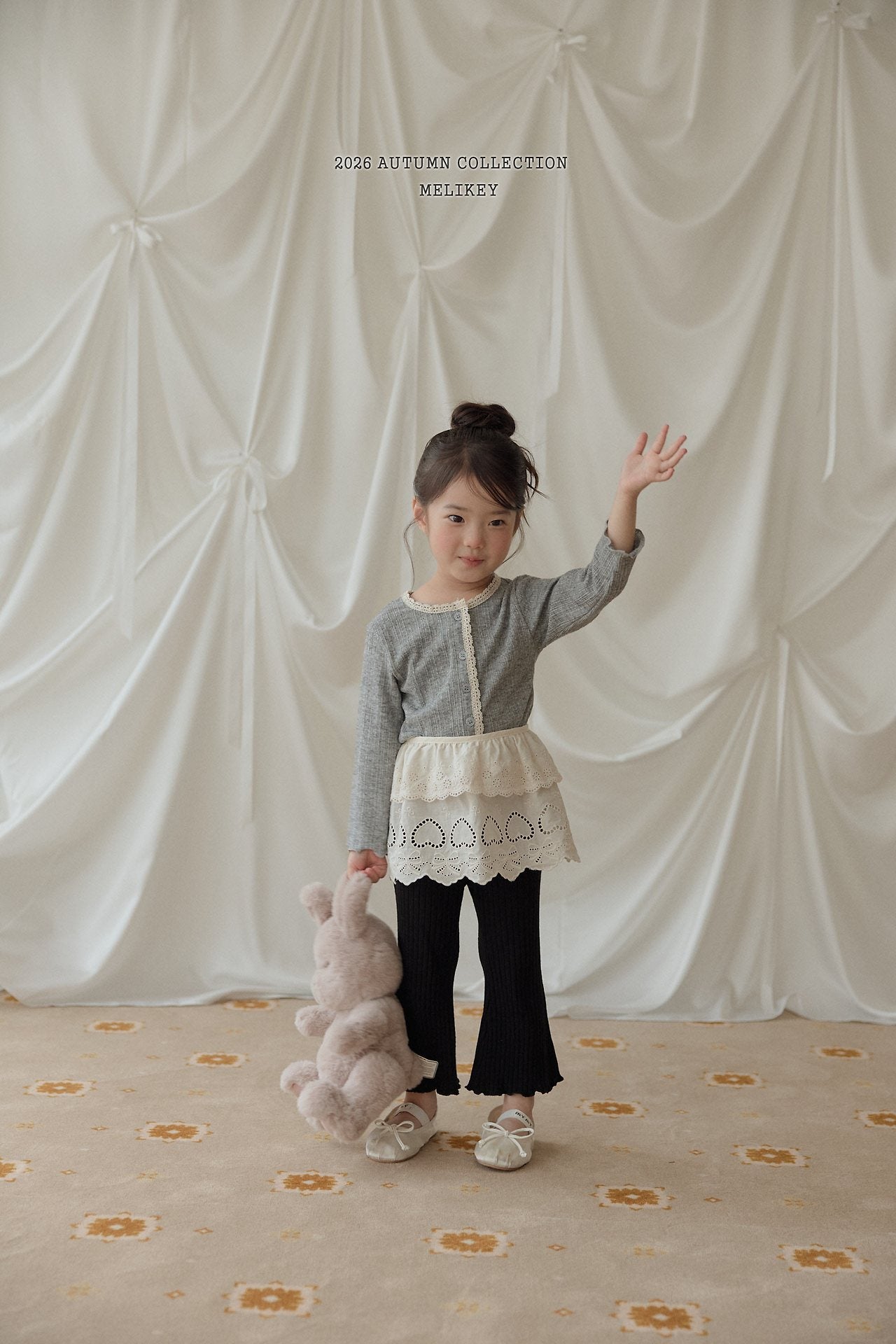 ［Melikey］Natural lace cardigan