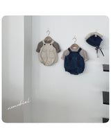 ［nunubiel］Pocket denim suit & bonnet