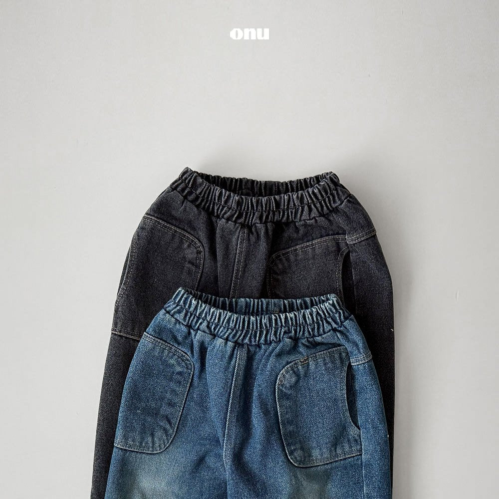 ［onu］Pocket denim pants