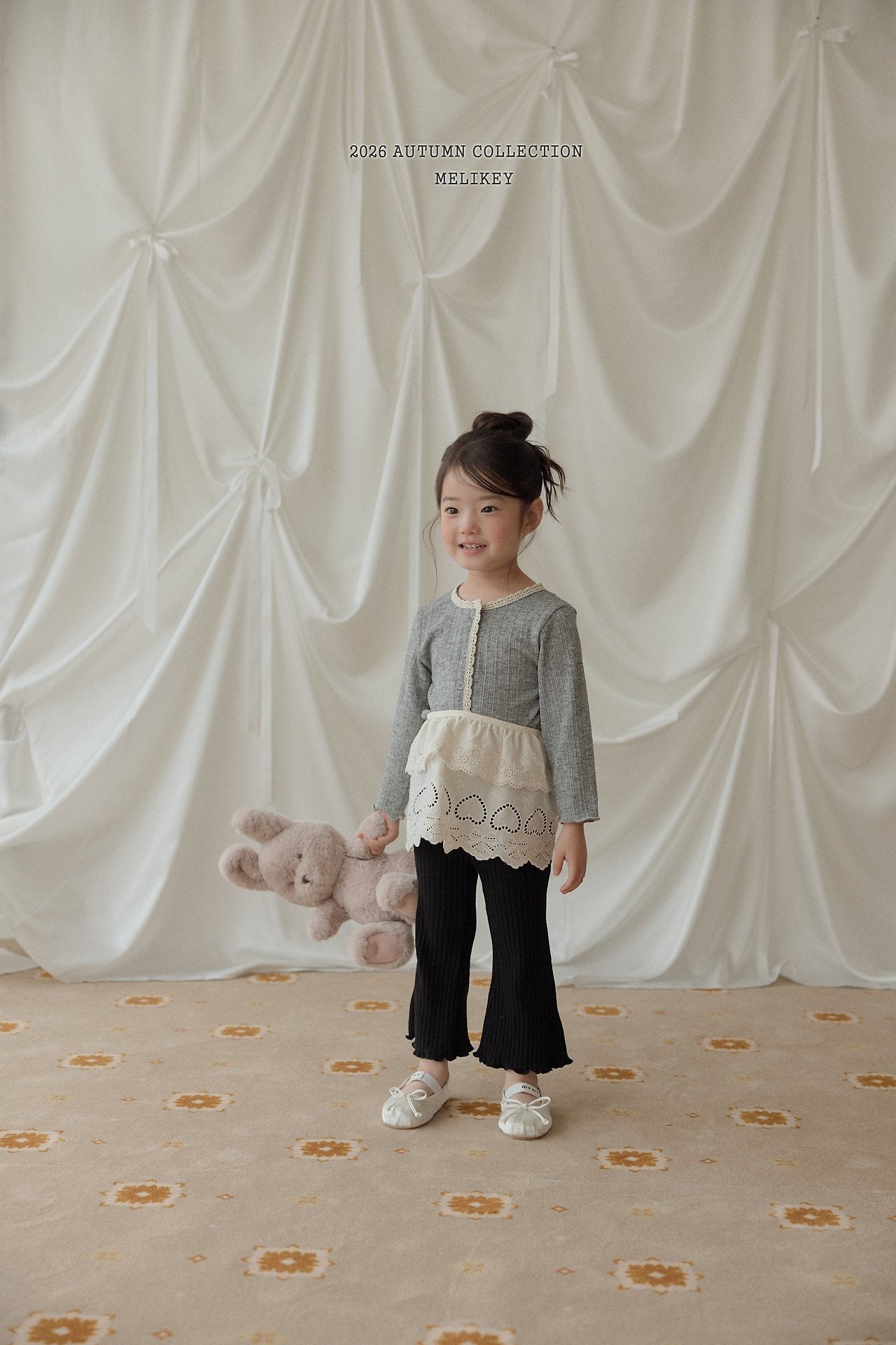 ［Melikey］Natural lace cardigan