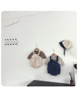 ［nunubiel］Pocket denim suit & bonnet