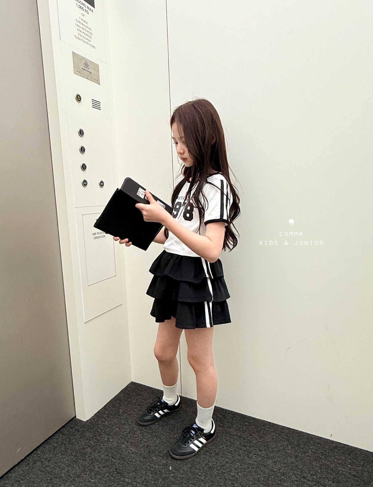 ［comma］Line cancan skirt