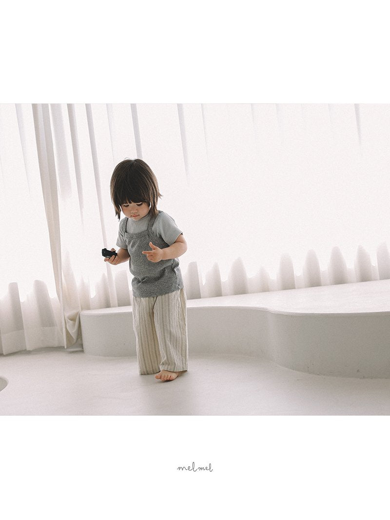 ［melmel］Multi stripe pants