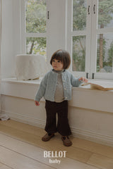 ［BELLOT］Curly alpaca cardigan (baby)