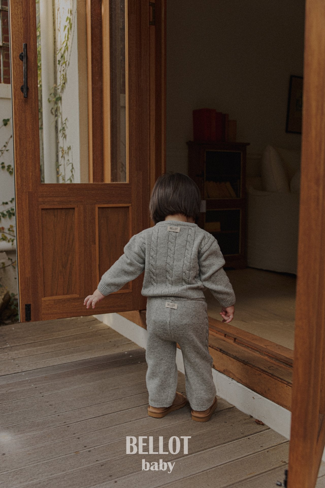 ［BELLOT］Berry cashmere knit pants (baby)