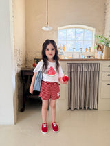 ［comma］Fruitc crop tee