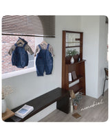 ［nunubiel］Pocket denim suit & bonnet
