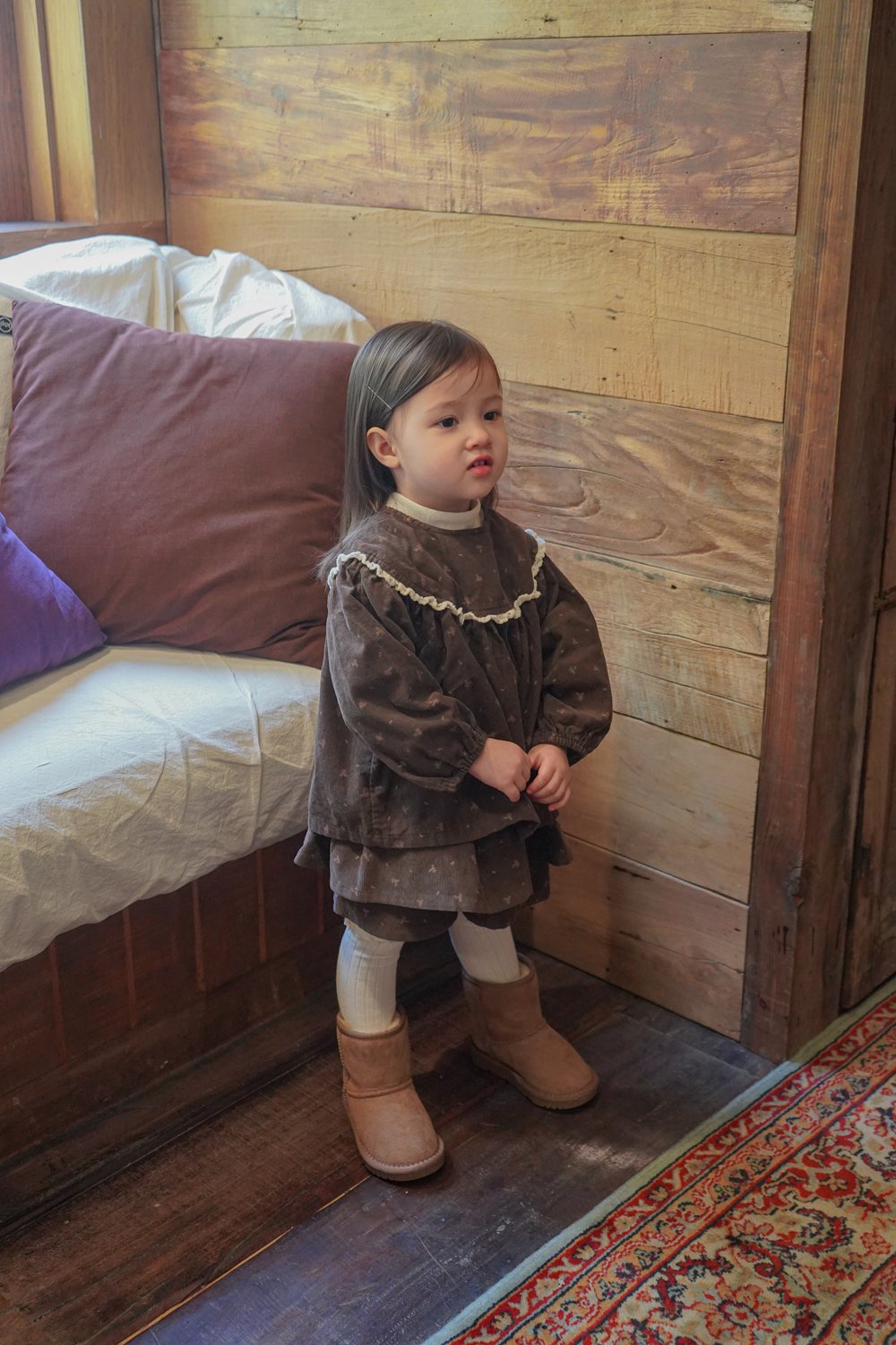 ［onu］Lace flower smock blouse