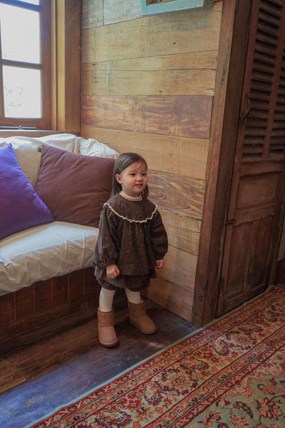 ［onu］Lace flower smock blouse