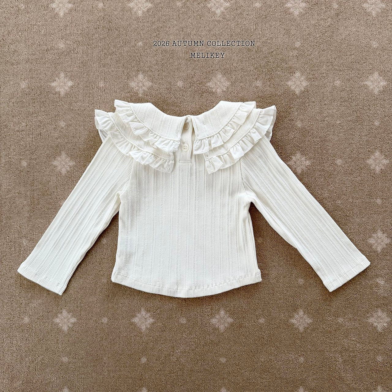 ［Melikey］Double collar tops