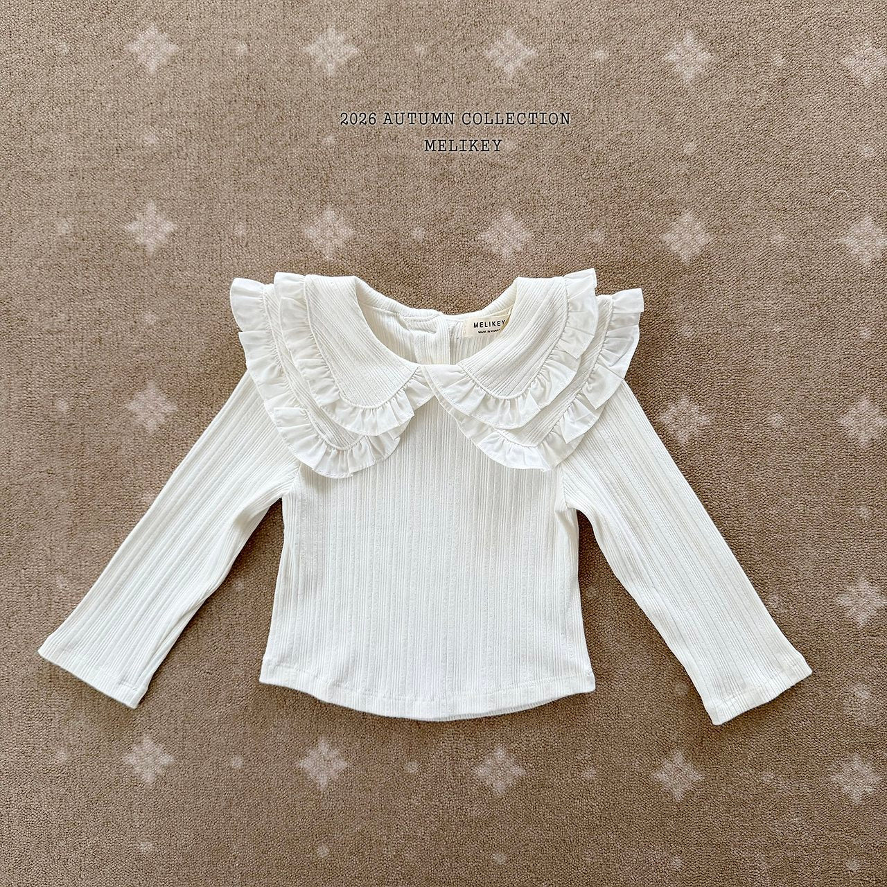 ［Melikey］Double collar tops