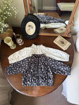 ［marron］Ribbon flower windbreaker