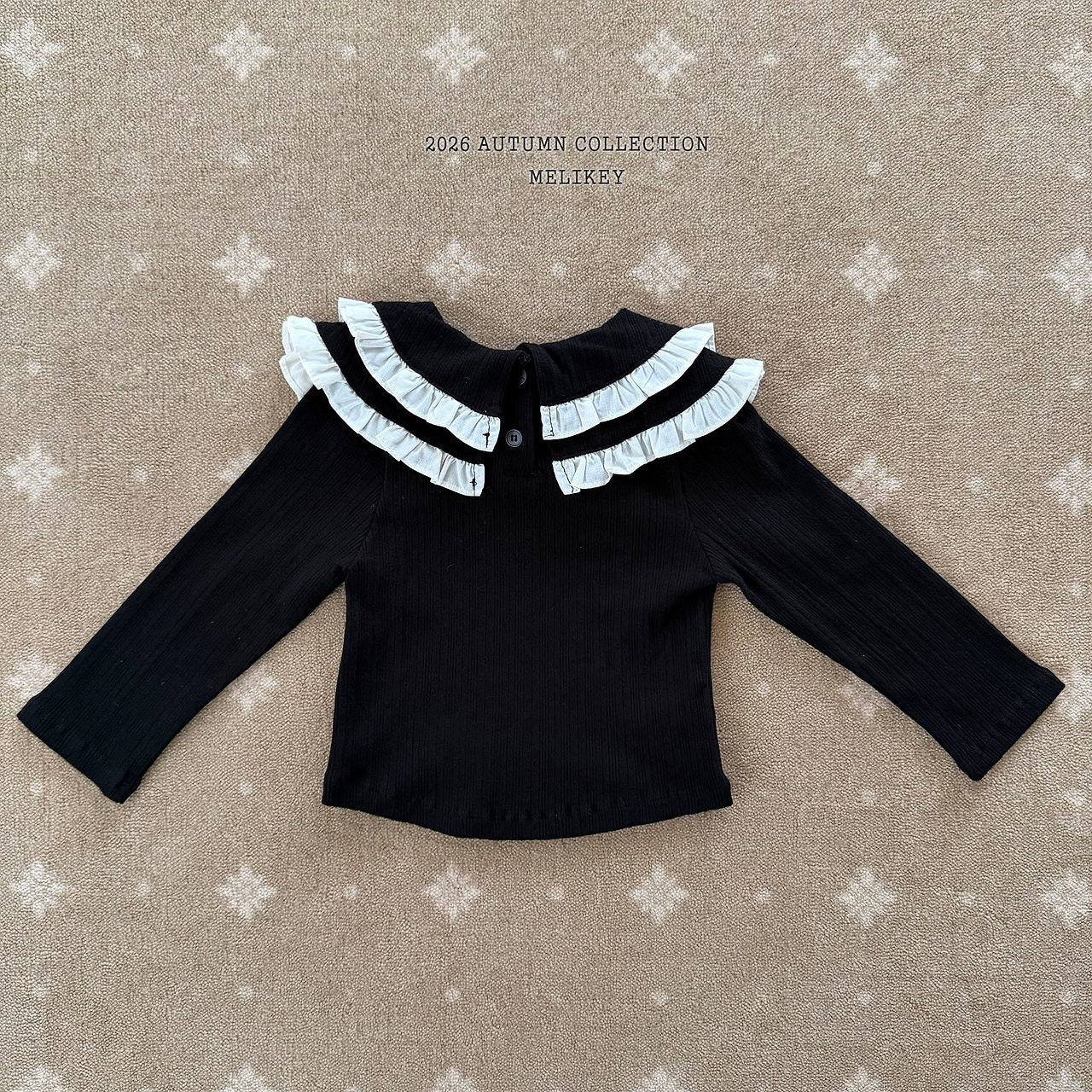 ［Melikey］Double collar tops