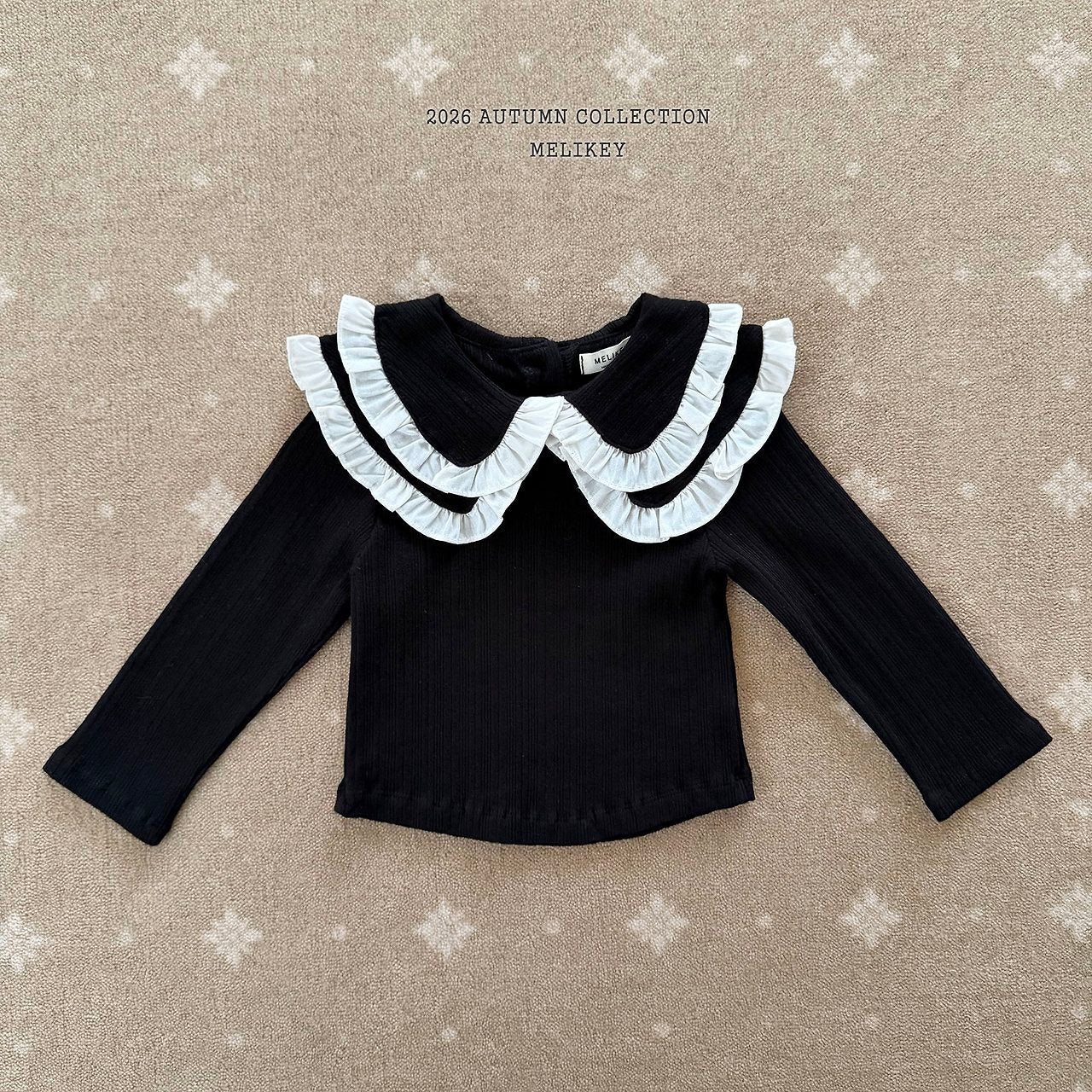 ［Melikey］Double collar tops