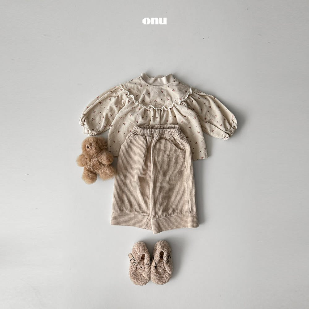 ［onu］Lace flower smock blouse