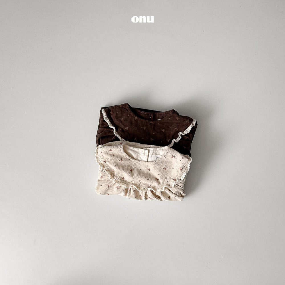 ［onu］Lace flower smock blouse