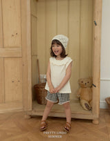 ［LINDO］Check lace frill shorts