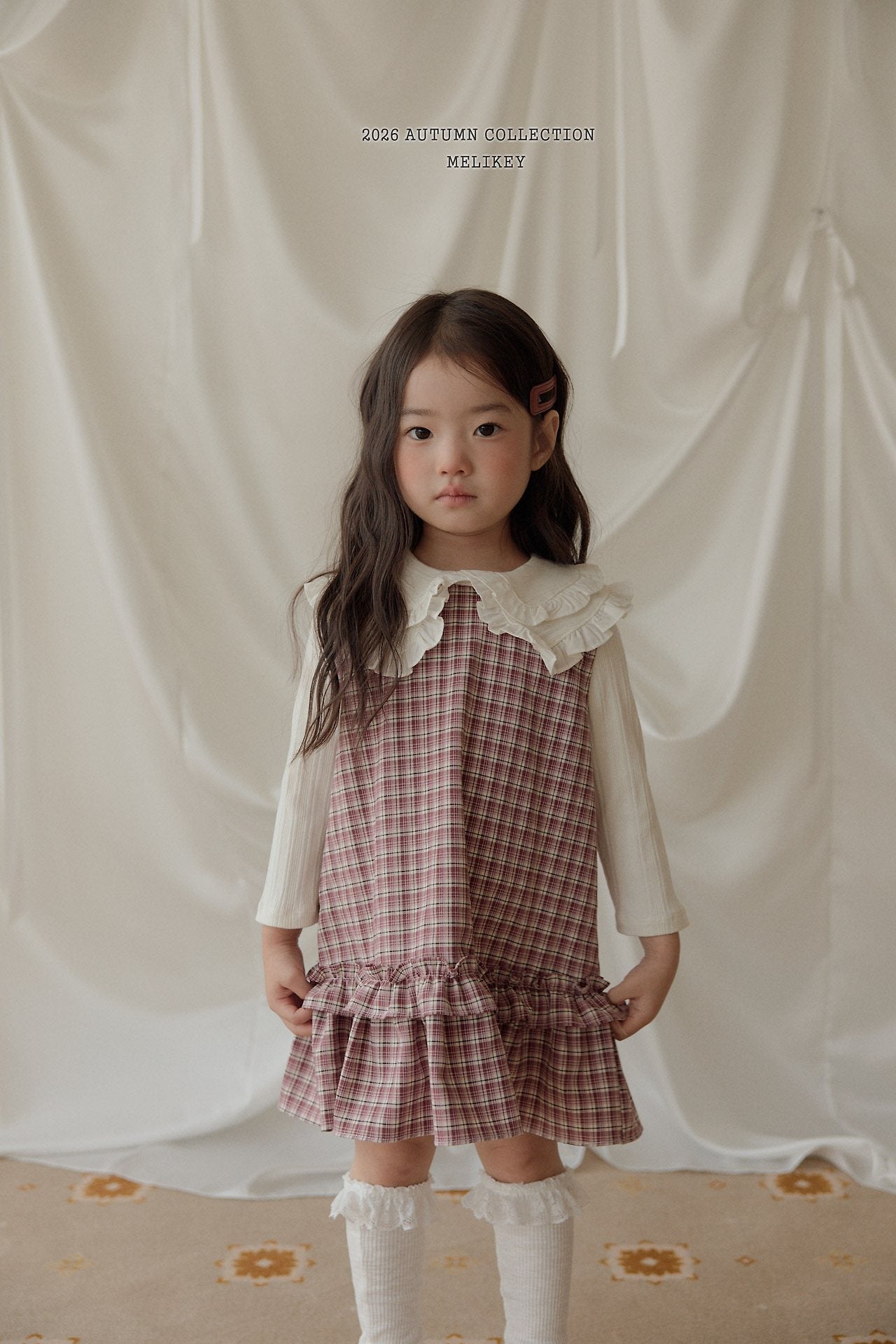 ［Melikey］Double collar tops