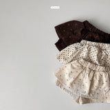 ［onu］Flower cancan skirt pants