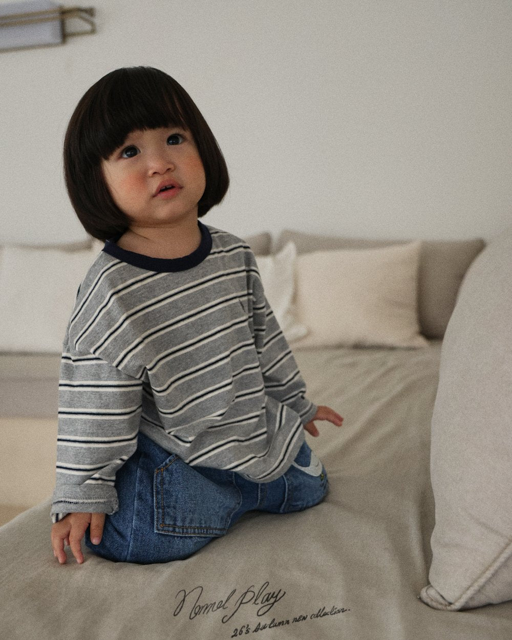［normalplay］Days Stripe tee