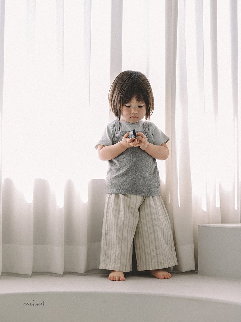 ［melmel］Multi stripe pants