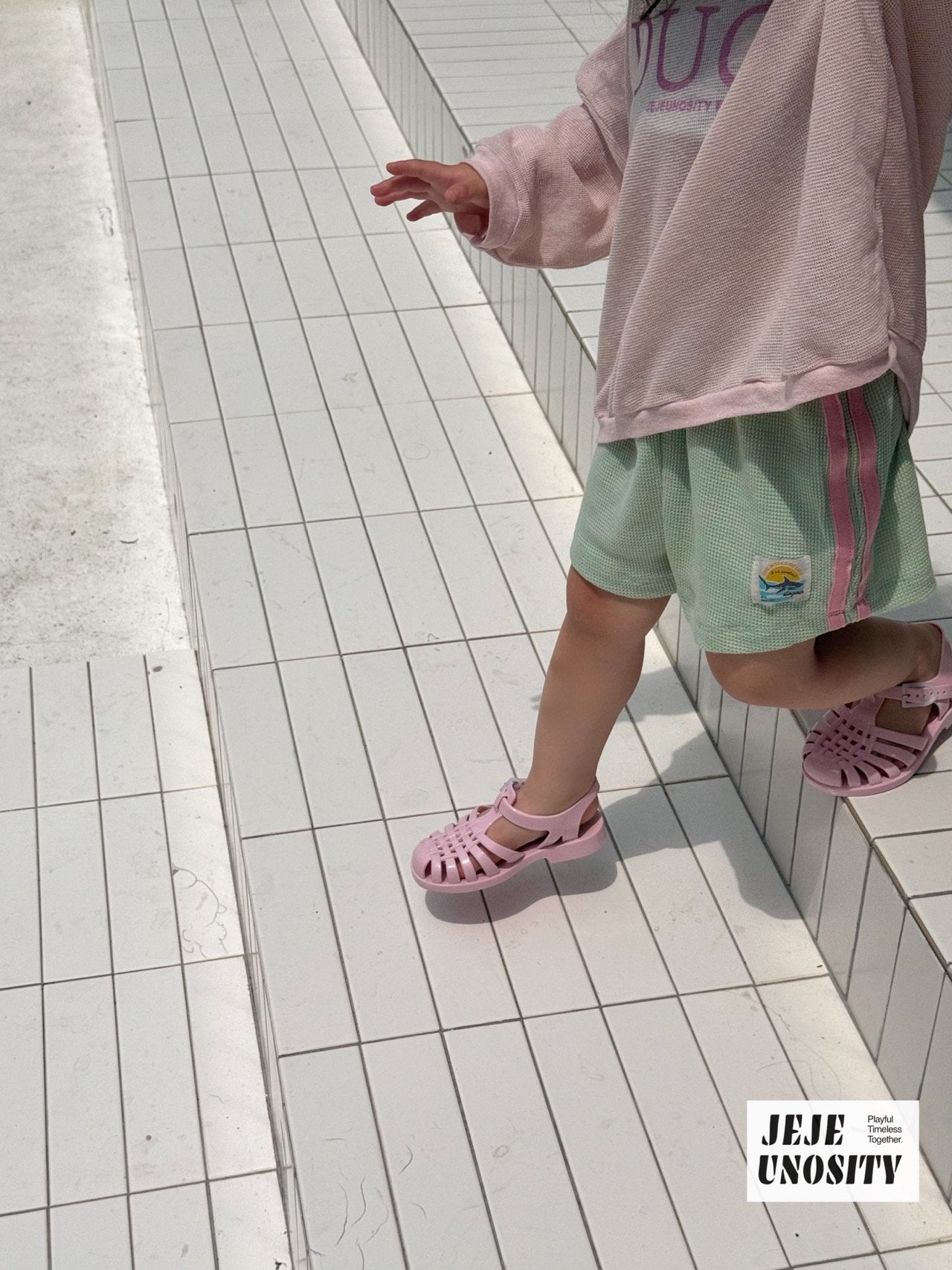 ［jejeunosity］Waffle track pants