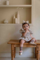 ［OREN］Noye check smock rompers