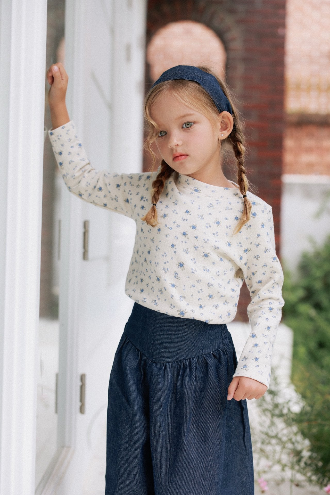 ［azalea］Floral boatneck tee (baby & kids)