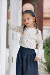 ［azalea］Floral boatneck tee (baby & kids)