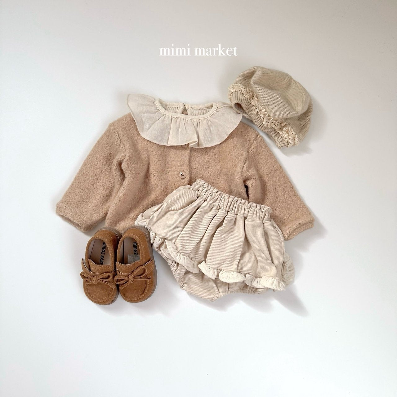 [mimi market] Lise collar tee