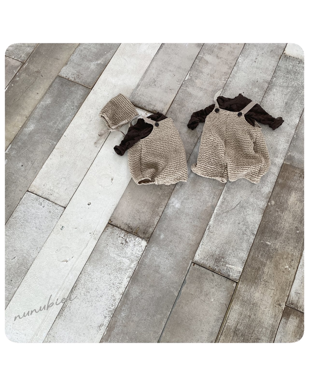［nunubiel］Blergy rompers & bonnet (baby)