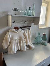 ［marron］Bunny lace hoodie