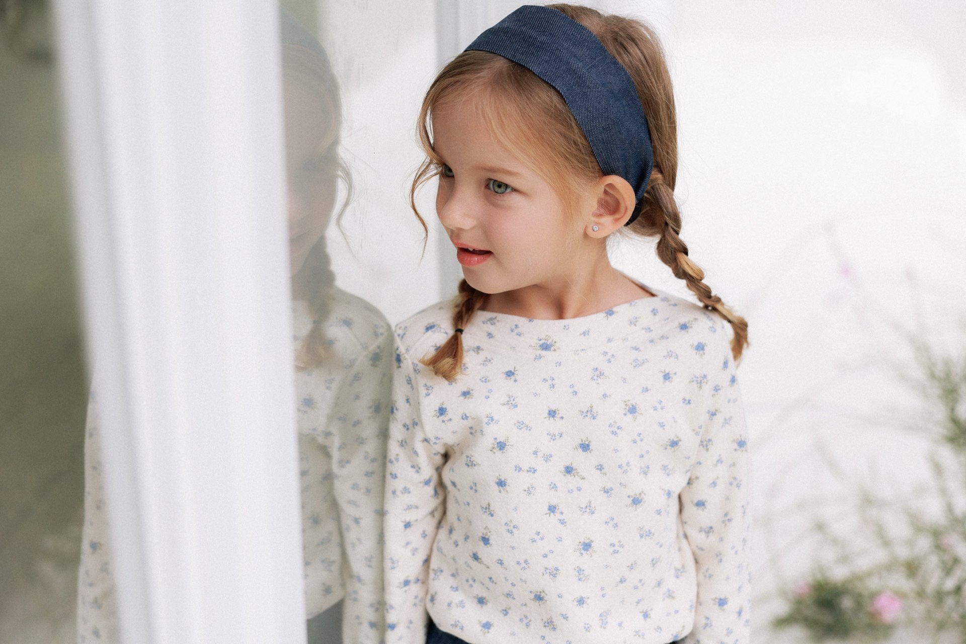 ［azalea］Floral boatneck tee (baby & kids)