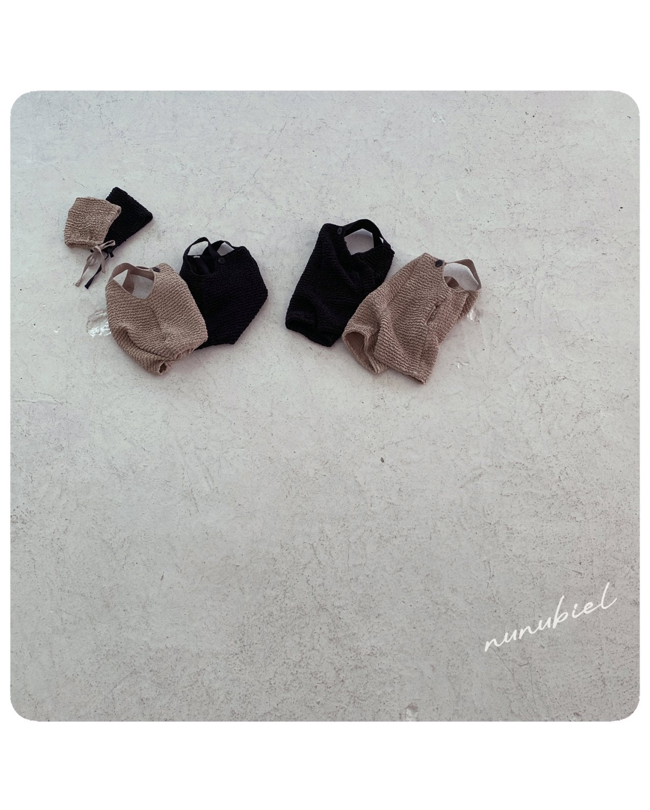 ［nunubiel］Blergy rompers & bonnet (baby)